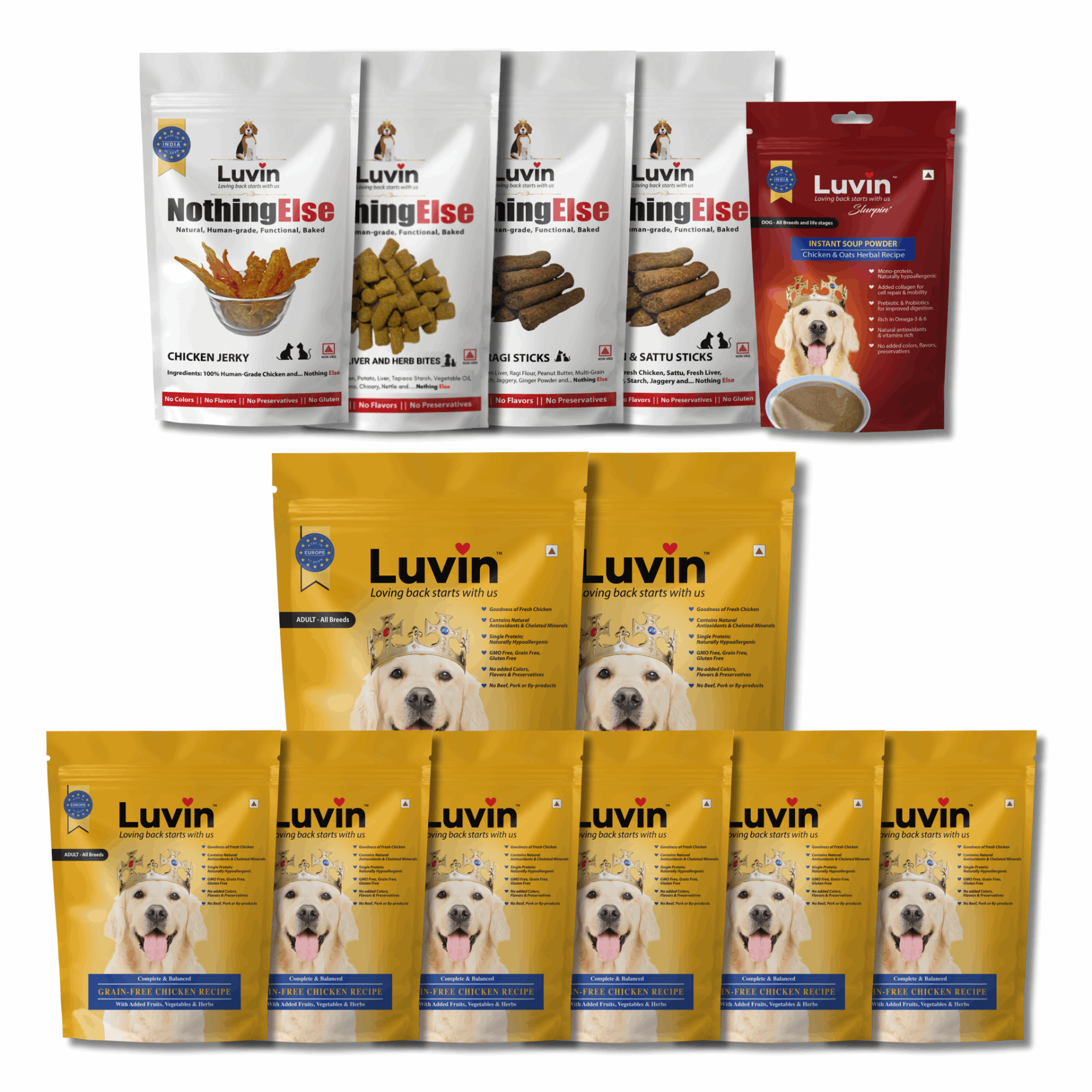 Large Adult Dog Food Treat Combo Bi Weekly Pack