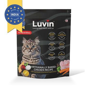 Luvin Artisanally Baked Dry Cat Food - 100 Gms